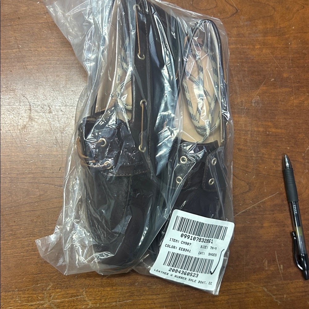 J Crew Boat shoes in leather CM907 - Picture 2 of 4